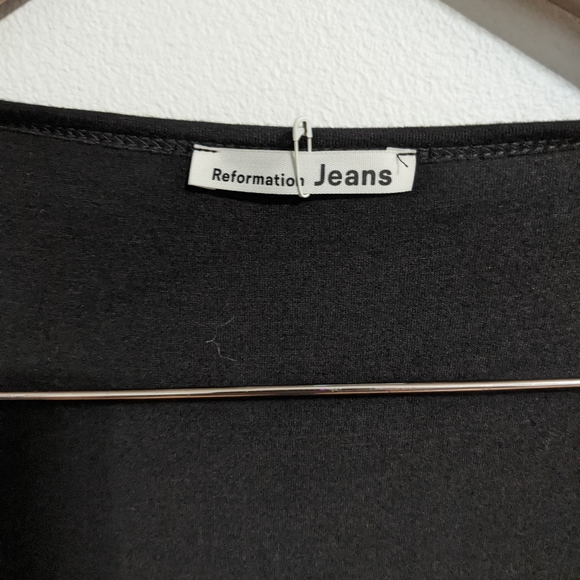 Reformation Lilian Black Midi Dress - Picture 4 of 6